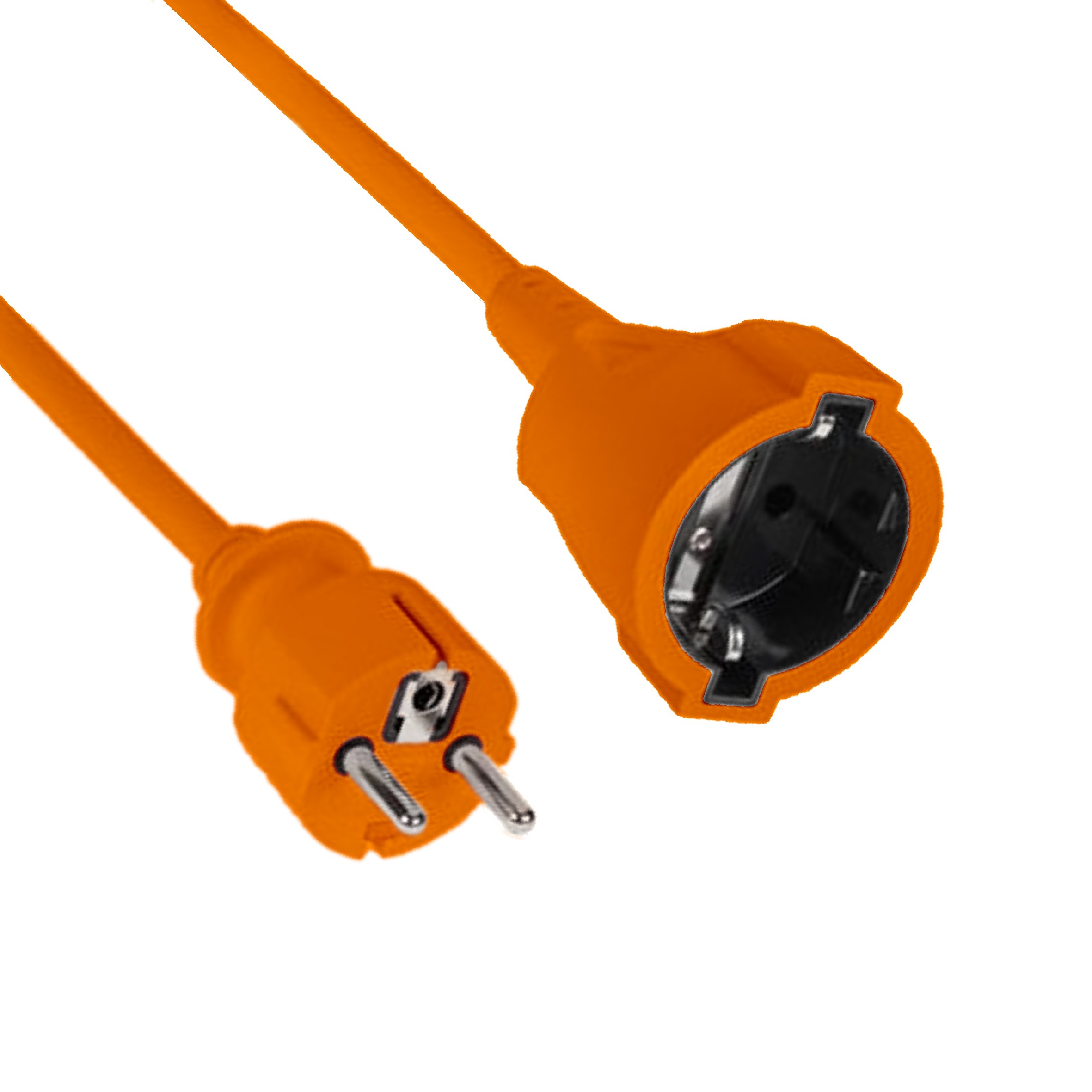 prelungitor exterior 10 metri, 3 x 1.5mm portocaliu, ted - imagine 3